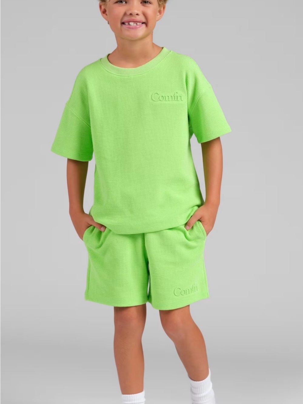 Comfrt- Kids' Neon Green set - XL